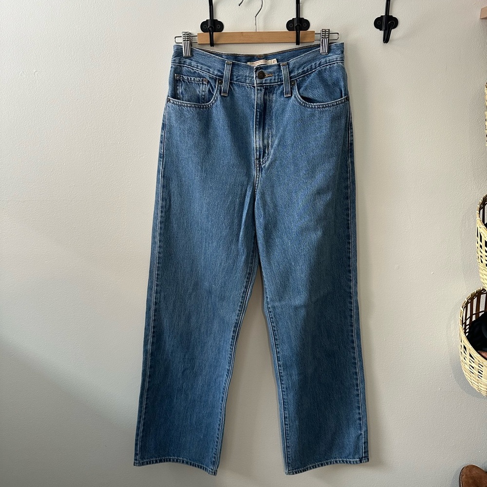 Women’s Levi's Classic High Waisted Wide Leg Blue Jeans